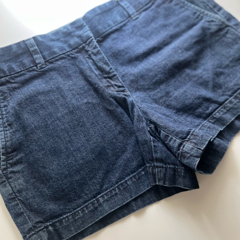 LOFT Dark Indigo Denim Shorts Size 6